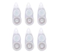 TOYANDONA 6 Pièces Ruban Correcteur Blanc en Plastique pour École, | Correction Rapide sans Attente, Couvre Encre Stylo et Feutre, Usage t Bureau