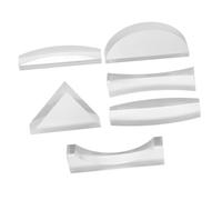 TOYANDONA 6 pièces S Lentilles Optiques Acrylique pour Expériences Scientifiques et Concave Enseignement Physique Optique Matériel de Laboratoire pour Étudiants
