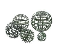 TOYANDONA 6 Pièces Support de Plante Sphérique Installation Rapide et Maintien Facile Forme en Plastique Vert pour Boules Décoratives Extérieures pour Espaces de Patio et Verdure Verticale