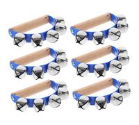 TOYANDONA 6 pièces Tambourins Demi-Lune Instruments de Percussion Portables pour Débutants Jouets Sonores pour Fêtes et Danse