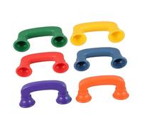 TOYANDONA 6 pièces Téléphone Garçon Fille Plastique Téléphone Chuchoté pour Classe Concentration Amélioration Prononciation Orthophonie
