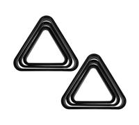 TOYANDONA 6 Pièces Triangle de Billard Garçon et Filles Noir, Plastique | Portable, Positionnement Facile des Billes, pour Table de Billard, Usage Maison, Activités Parent-garçon et Filles