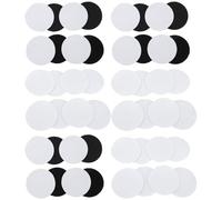 TOYANDONA 60 Paires Fixateurs de Tapis Autocollants Antidérapants Patin Amovible pour Tapis Fixation sans Trace pour Maison et Canapé Noir et Blanc