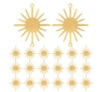 TOYANDONA 60 Pièces Breloques de Connexion Fleur Soleil en Alliage, Double | Fabrication de Bijoux Diy, Pendentifs 1, 02 Pouces, Finition Lumineuse, Usage Bracelet et Boucles D’oreilles