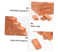 TOYANDONA 60 pièces Scale Simulation Building Blocks for DIY Dollhouse Table Models Realistic Tiny Bricks for Mini Architectural Scenes