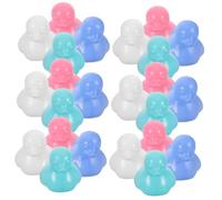 TOYANDONA 64 Pièces Balles Flottantes Canard pour Garçon Fille de Bain et Piscine Plastique Sécurisé Multi Usage pour Aire de Jeux et Plage Jouets Éducatifs pour Tout Petits