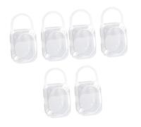 TOYANDONA 6pièces Boîte De Rangement Transparente Pour Tétines Étui Portable Pour Sucettes Et Accessoires De Garçon Fille Lot De Anti-poussière