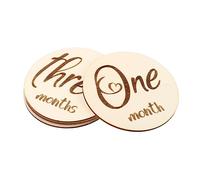 TOYANDONA 6pièces De Pour Garçon Fille Mensuelles Double-sided Pour Photographies Né Accessoires De Souvenir Pour Garçon Fille