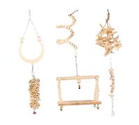 TOYANDONA 6Pièces Kit De Suspendus à Mâcher pour Perroquets pour Oiseaux Accessoires De Cage Oiseau Colorés Et Amusants