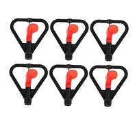 TOYANDONA 6pièces Lot De Têtes Arroseur Irrigation Plastique Pour Jardin Automatique Rotatif Pour Pelouse Serre Et Agriculture Accessoires Arrosage Résistants Pp