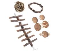 TOYANDONA 6Pièces Mâcher pour Hamster et Cochons Naturel Accessoires Exercice pour Animaux de Compagnie pour Prévenir Comportements de Mastication