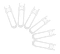 TOYANDONA 6pièces Serrures Sécurité Garçon Fille pour Meubles Cuisine Loquets U Ajustables Abs pour Tiroirs Placards Frigo Protection Anti-pincement Cabinet Locks