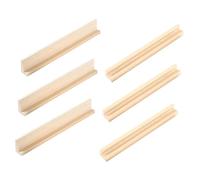 TOYANDONA 6Pièces Supports de Dominos Bois de Porte Cartes et Plateaux pour Jeux de Société pour Décoration et Affichage Artistique