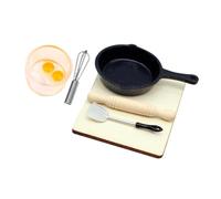 TOYANDONA 7 Pièces Mini Ustensiles de Cuisine Dollhouse de Pin Ensemble Réaliste Accessoires de Cuisine Miniatures pour Maison de Poupées Décoration et Charmante pour Modèles Miniatures