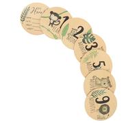 TOYANDONA 7 Pièces Panneaux Annonce De Naissance Pour Garçon Fille Carte Mensuelle Bois Né Mois De Garçon Fille Bois Prénom Pour Chambre