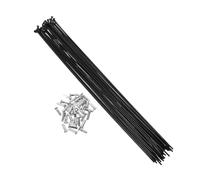 TOYANDONA 72 pièces Rayons de Acier Haute Résistance Compatibles VTT Route Pliants et Garçon Fille Durables et Faciles à Entretenir pour Stabilité et Performance