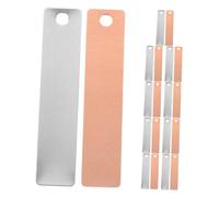 TOYANDONA 8 Paires Kit de Bandes Cuivre et Zinc pour Expériences Batterie Fruit Électrodes Légères pour Éducation Scientifique et Développement de l'Imagination des Jeunes