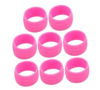 TOYANDONA 8 pièces Anneaux de Fixation Silicone pour Ruban de Guidon Manchons Élastiques Antidérapants Adaptés Aux Vélos de Route et Fixies Maintien Flexible et Résistant