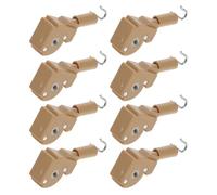 TOYANDONA 8 Pièces Blind Parts Set with Hook-Style Tilt Mechanism and Secure Locking for Window Blinds Repair and Installation Wood Color