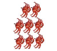 TOYANDONA 8 Pièces Crab Shaped Balloons Set Weather Resistant Aluminum Foil King Crab Decorations For Birthday Party And Festival Celebration