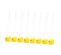 TOYANDONA 8 pièces Échasses Garçon Fille Plastique Jaunes Jouets pour Entraînement Coordination et Motricité Marche et Sensorielles Activités Parent-garçon Fille Plein Air