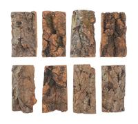 TOYANDONA 8 Pièces Écorce de Liège Naturel pour Terrarium, Accessoire Reptile en Liège Non Traité, Matériau et Résistant pour Habitat de Reptiles