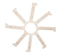 TOYANDONA 8 pièces Écran Miniature Bois Décoratif pour Maison Miniature Accessoires pour Table Bac à Sable Modèle Architectural Chinois