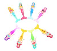 TOYANDONA 8 Pièces Jouets de Baignade Forme de Sirène pour Garçon Fille Jouets de Plongée Colorés pour Piscine Sécurité Optimale et Plaisir Aquatique