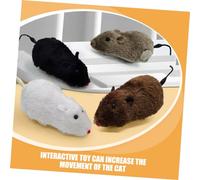 TOYANDONA 8 pièces Jouets Souris à Remonter pour Chat Jouets Interaction Stimulent Linstinct de Chasse Accessoires pour de