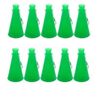 TOYANDONA 8 Pièces Klaxon de Stade, Mégaphone Portable en Plastique Vert, Léger, pour Montrer L’Esprit D’équipe, pour Fans et Supporters Sportifs, Fête et Événement Sportif