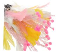 TOYANDONA 8 pièces Lot de Plumes pour Jouets Canne à Chat Remplacements Sécurisés pour Jeux Intérieurs Stimule Comportement Naturel de Chasse Pounce