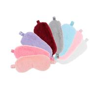 TOYANDONA 8 pièces Masque de Sommeil Peluche Cache-yeux Occultant Confortable pour Adultes et Masque Doux Cartoon pour Dormir et Voyage et Stress