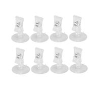 TOYANDONA 8 Pièces Pince à Ventouse pour Nourriture Poisson Aquarium Clip Étanche pour Algues et Légumes sous-Marin Accessoire Fixation Mur Verre Fish Tank Outil Alimentation Poisson Facile