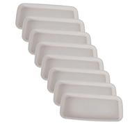 TOYANDONA 8 Pièces Plateau De Verres d'eau À L'intérieur Attraper Soucoupes en Pot à Fleurs Bac à Eau pour Jardinière Planteur Usine Taille Égouttoirs pour Plantes en Pot Blanche Plastique