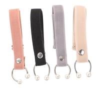 TOYANDONA 8 pièces Sangles Élastiques Anti-lâche pour Talons Hauts Ceinture de Soutien Noir Gris Beige et Rose Accessoires Confortables pour Chaussures à Talons