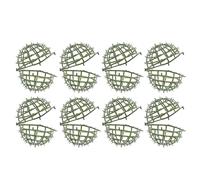 TOYANDONA 8 Pièces Support pour Composition de Mariage en Plastique Vert, Cadre pour Sphères Topiaires, Compatible Diverses Fleurs, pour Décoration Jardin et Fêtes