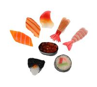 TOYANDONA 8 Pièces Sushi Artificiel Réaliste Décoratif Onigiri Modèles Alimentaires Faux pour Vitrine Cuisine Salon Photographie