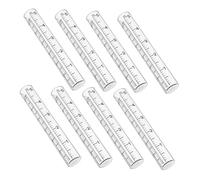 TOYANDONA 8 Pièces Tubes de Remplacement Pluviomètre Verre Transparent Résistant Extérieur Jardin Mesure Précise Pluie