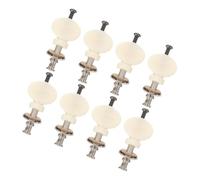 TOYANDONA 8 Pièces Ukulele Tuning Pegs de Chevilles de Précises Construction Durable Plastique et Compatibles Universellement pour Ukulélés Soprano et Folk Maintien Stable Tension des Cordes