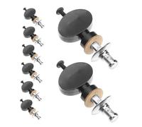 TOYANDONA 8 Pièces Ukulele Tuning Pegs Metal Straight Rod Friction Tuners With Anti-slip Knobs For Stable Sound And Fit Acoustic Guitar Accessories For Beginners And Pros