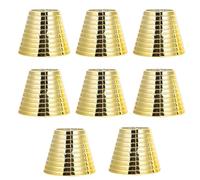 TOYANDONA 8pcs Anneaux de Queue de Cheval en Abs Doré, Accessoires de Coiffure Faciles à Utiliser et Économisant Temps, pour Sorties et Mariages