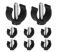 TOYANDONA 8pcs Clips de Verrouillage de C pour Accessoires de Déambulateur, Installation Facile, Compatibles Tube Rond 22mm, Usage Multifonctionnel pour Domicile et Établissements de Soins