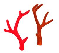 TOYANDONA 8pièces Artificiels Créatifs Forme Cerf de Noël Décorations de Noël et Accessoires de Coiffure Soi-même