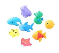TOYANDONA 8Pièces Bain Animaux de Pulvérisation Eau pour Garçon Fille Diable Rouge Vert Morse Requin