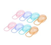 TOYANDONA 8pièces Boîtes De Rangement Pour Tétines Étuis De Transport Pratiques Pour Sucettes Contenants Multifonctionnels Pour Bébés Mélange De Couleurs