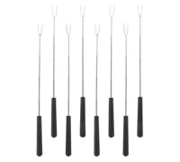 TOYANDONA 8pièces Brochettes de Barbecue Inox Extensibles avec Poignée Colorée Fourchettes Manuelles Rotatives pour Hot Dogs et Guimauves Accessoires Camping Feu de Camp et Grill