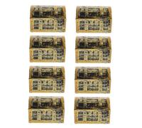 TOYANDONA 8pièces Coffre Au Trésor Mini Pirate Boîte De Rangement Vintage pour Bijoux Jouets Décoration Halloween Anniversaires Et Noël