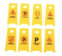 TOYANDONA 8pièces Panneaux De Signalisation pour Garçon Fille Enseignement Circulation Stationnement Réaliste Jeu Éducatif Interactif Activités Parents-garçon Fille