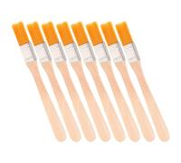 TOYANDONA 8pièces Pinceaux Bois à Poignée Nylon Pour Peinture Outils De Varnissage Résine Et Décoration Pour Arts Plastiques Et Projets De Bricolage