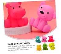TOYANDONA 9 Pièces Jouets de Bain Garçon Fille Sûrs et Colorés Jouets à Presser Amusants pour Développement Sensoriel et Créativité Formes Animales Variées pour Garçon Fille